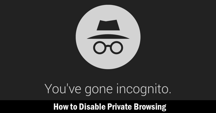 turn off incognito mode firefox