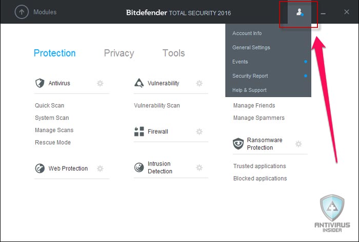 bitdefender internet security 2016 support