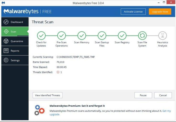 free malwarebytes virus protection